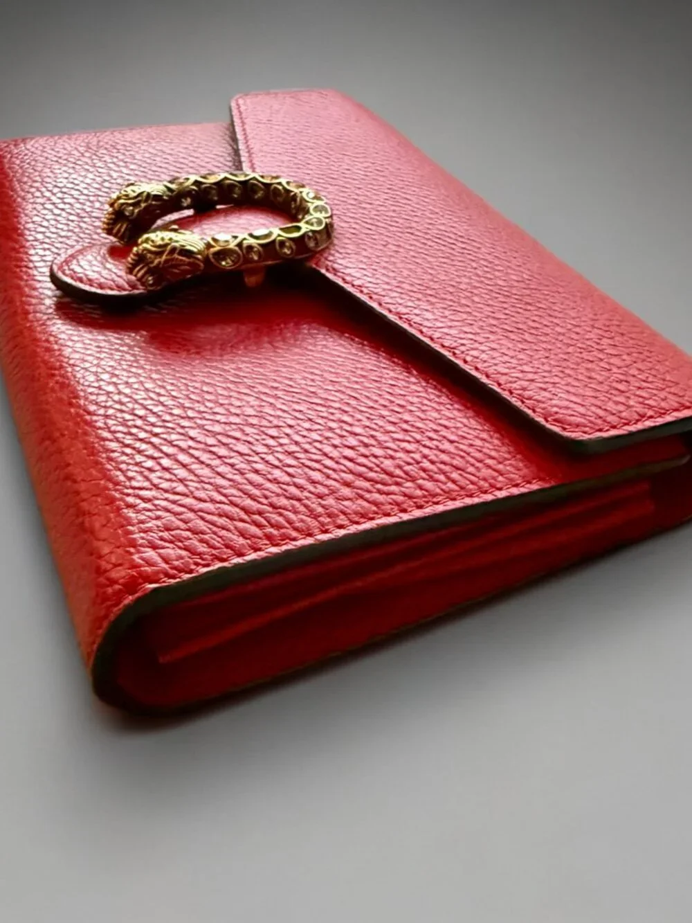 Gucci Red Leather Dionysus Wallet on a Chain - Picture 6 of 15